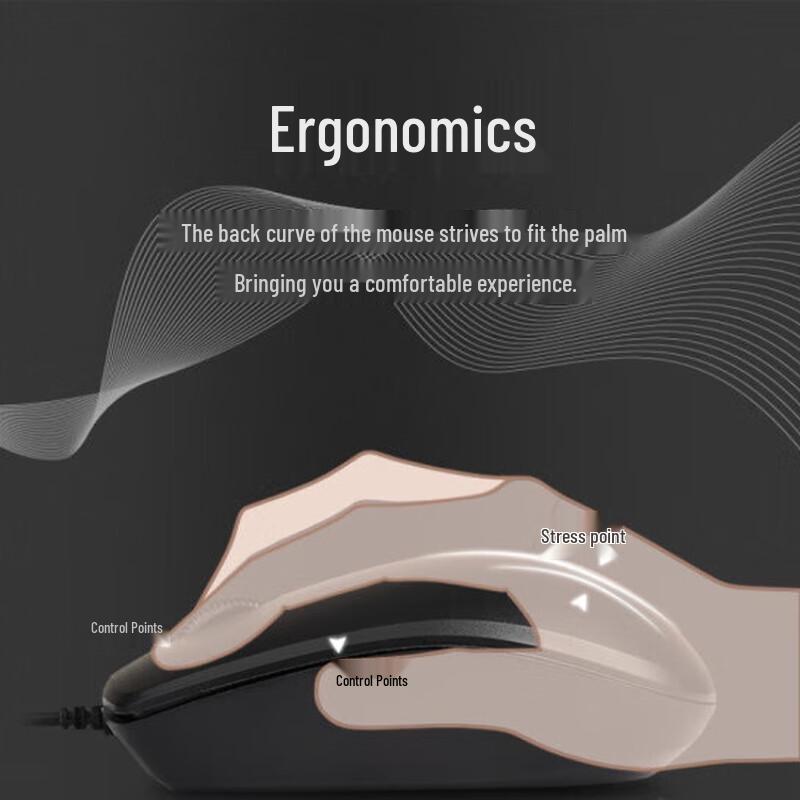 Lenovo MK618 Wired Keyboard and Mouse Set