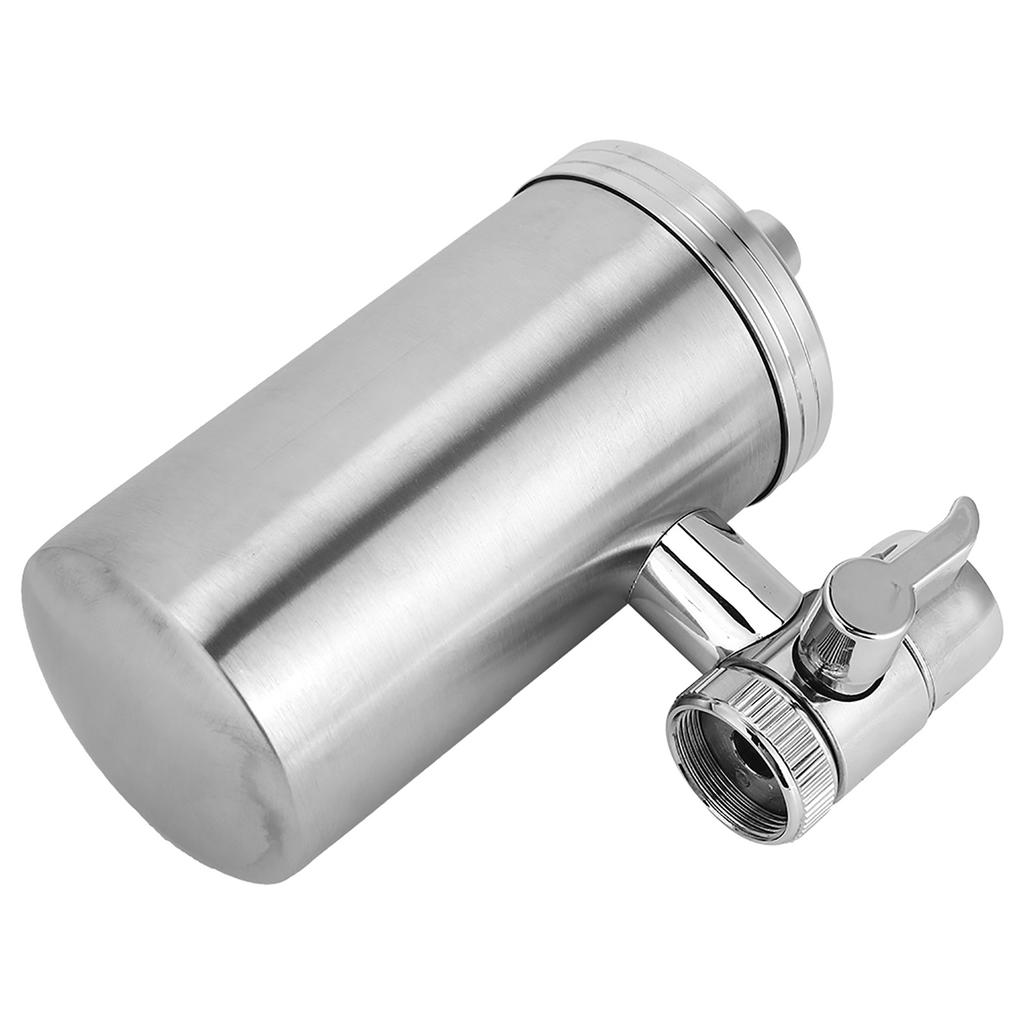 Faucet Mount Water Filter Stainless Steel Household Kitchen Sink Tap Purifier for Reducing Chlorine