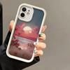 Лунное Цветочное Море подходит для чехла для мобильного телефона Apple 16ProMax iPhone15 противоударного 14Pro полноразмерного 17Air красивый