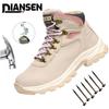 Hight Quality Safety Shoes Women Anti-smash Anti-puncture Work Shoes Fashion Female Sport Shoes Security Protective Boots