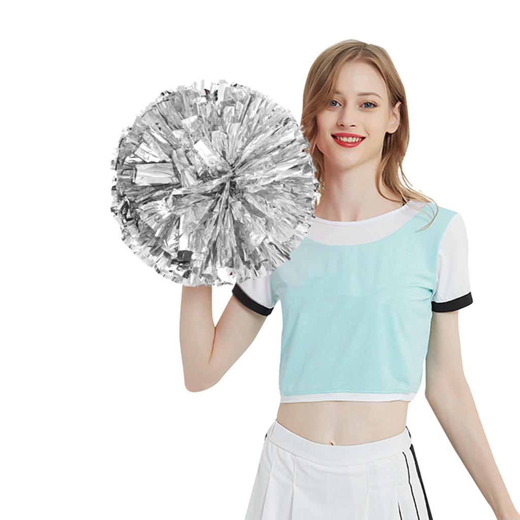 2 упаковки, 30 см/11,8 дюйма, однотонный, с толстым помпоном, многоцветный, для выступления команды болельщиков