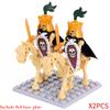 MOC Средневековые Скелеты Кентавры Рыцари мини Фигурки Действия Кольценосцы Строительные Блоки Римский Конный Воин Кирпичики детские Игрушки Подарки
