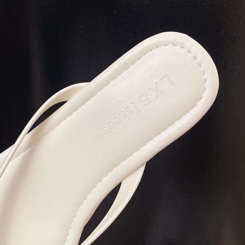 Slope Heel Fashion Clip on Cool Slippers Женские шлепанцы Тапочки на высоком каблуке