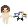 Mini Plush Doll Accessories Cute Heart Frame Plush Doll Eyeglasses For 10cm Dolls Glasses Clothes