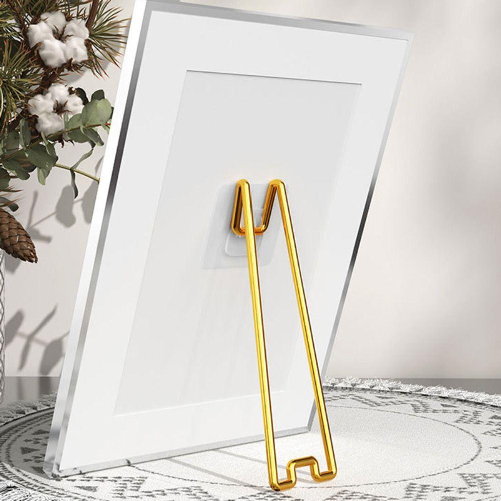 2pcs Metal Picture Frame Back Bracket Back Support Easel Back Support Photo Frame Stand