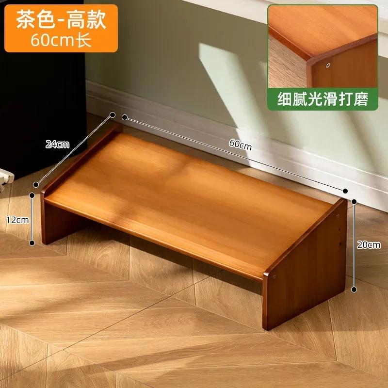 Подставка для ног Простой современный офисный стол Подставка для ног Ванная комната Туалет Деревянная подставка для ног Бытовая подставка для ног Подставка под стол