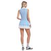 Womens Tennis Golf Polo Vest High-Waisted Pleated Skort Set Quick-Dry Sportswear Activewear