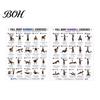 Full Body Workout Guide 2 Pcs Dumbbell Chart Poster, Exercise Strength Training Wall Art Art, Fitness for Home Gym Decoration