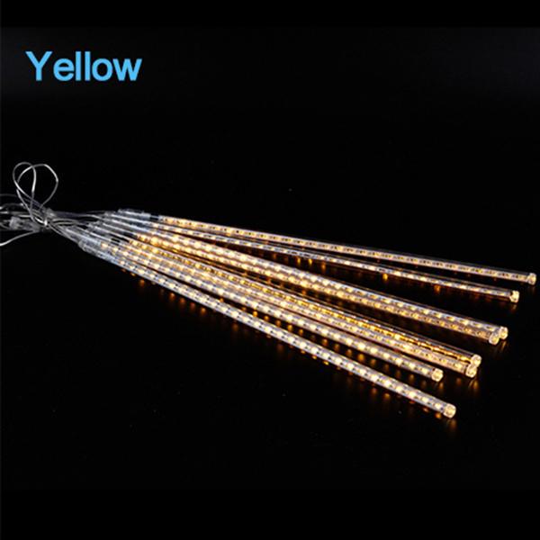 8 трубок, светодиодные сказочные огни, рождественские гирлянды, уличная гирлянда, уличная гирлянда, занавеска, украшение на Хэллоуин, свет метеоритного дождя