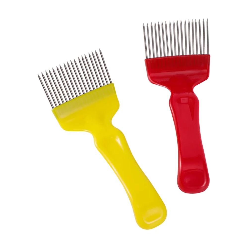 Straight Needles Bee Honey Fork Stainless Steel Honey Scraper Honey Scratcher Beekeeper