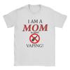 Я мама против вейпинга Футболки мужские хлопковые смешные футболки с круглым воротом Футболка с коротким рукавом Одежда Идея для подарка
