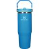 STANLEY IceFlow Flip Straw 2.0 Azure Vacuum Tumbler, 0.88L, Insulated Water Bottle, Perfect for Sports and Outdoors, with Warranty (Authentic Japanese