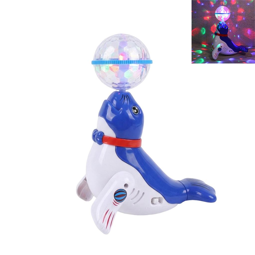 Electric Seal Toy for Kids with LED Lights Music and Acrobatic Performance