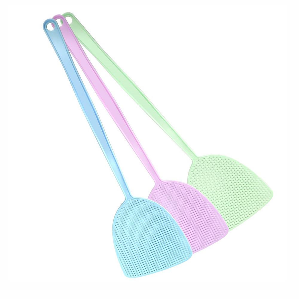 (Никита) Мухобойка пластиковая гибкая ручная 17,5 длинная ручка прочная