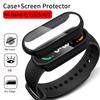 Чехол для ПК+Закаленное стекло Для Xiaomi Mi Band 8 Чехол Ударопрочный Полный Защитный Экран ремешок Для Xiaomi Mi Band8 Аксессуары