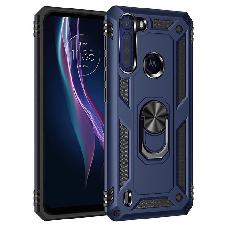 Armor Shockproof Case for Motorola One Fusion Fusion+ Rugged Military Drop Protective Magnet Car Holder Ring Case Cover
