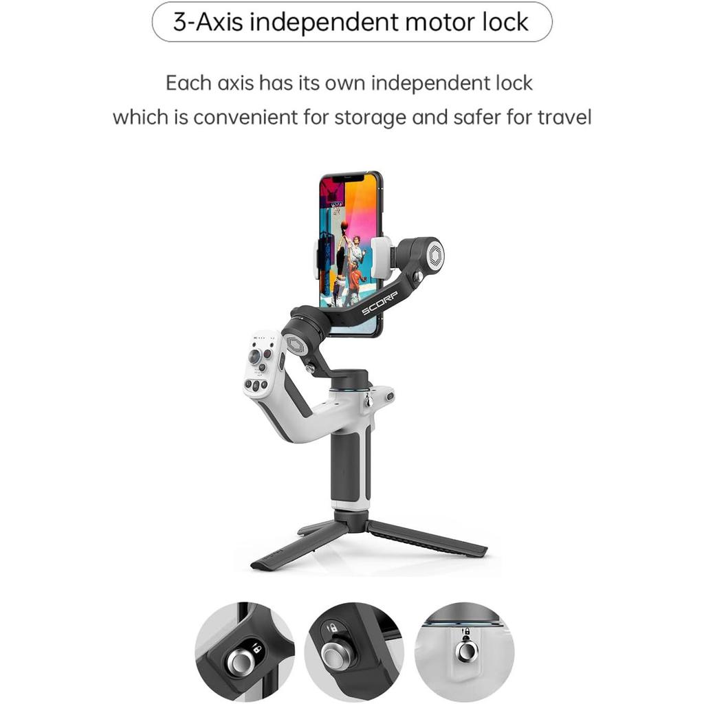 3-осевой ручной стабилизатор FeiyuTech SCORP-P, ручка-стабилизатор, экран для зеркальной камеры Sony/Canon, штатив с дистанционным управлением