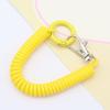 Keychain Lanyard Stretchy Key Ring Anti-lost Lobster Clasp Keyring Stretch Spring Coil Key Hooks