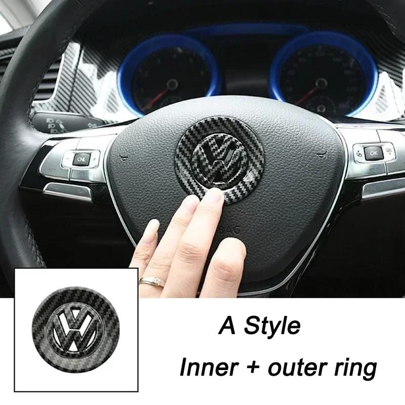 Для VW Volkswagen Jetta MK5 Golf 3D ABS Полый Накладка-эмблема на центр руля автомобиля для Volkswagen Passat MK6 MK7 CC Pol