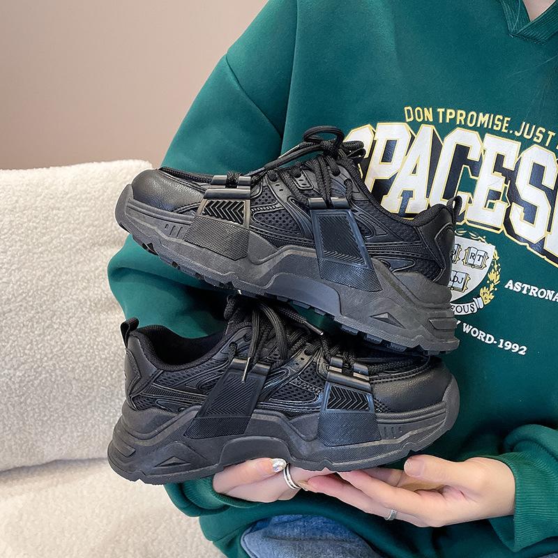 Весенняя женская обувь для папы, новая дышащая женская обувь на толстой подошве, универсальная студенческая повседневная спортивная обувь, модная обувь