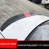 Универсальный спойлер для автомобиля, установка ABS, хвостовая палка, без отверстий, фиксированное крыло, трехсекционное, регулируемое, 115-125 см