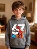 Stylish Hoodie/Sweatshirt for Boys and Girls – Dinosaur 67 Cartoon Print – Great for Cool Boys
