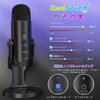 ZealSound USB Condenser PC Tabletop Unidirectional with Echo for Game PC Live Game LINE Live USB Mini High Sound Pickup Tabletop Microphone Stand