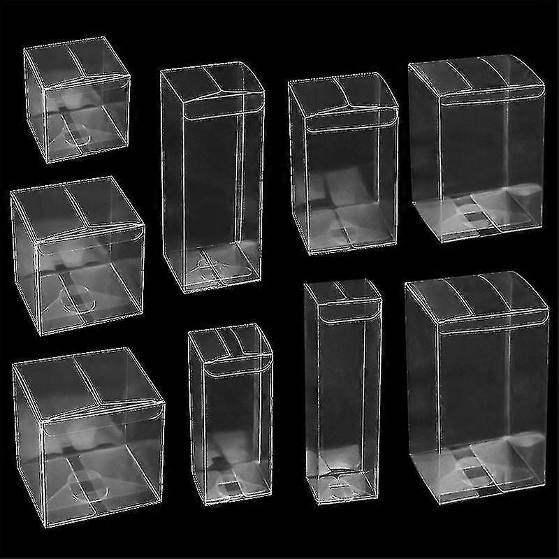 10pcs Transparent Pvc Candy Gift Box Cookie Chocolate Cake Packaging Boxes Baby