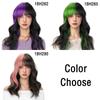 MISS WIG Synthetic Purple Black Wigs With Bangs Extension Short Wavy Soft Natural Fibre Wigs For Women Cosplay Party Wear