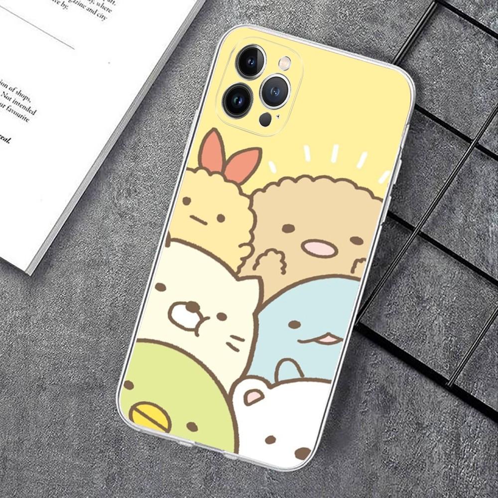 Сумикко Гураши милый чехол для телефона для iPhone 15 14 11 12 13 Mini Pro XS Max Cover 6 7 8 Plus X XR SE 2020 Funda Shell