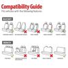 Full Set of Universal Car Seat Cover Suitable for Most Car Seats Car Interior Essential Decoration