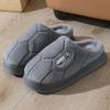 2025 Cotton Slippers Large Size Autumn and Winter Plush Thickened Warm Home Non-slip and Wear-resistant Outdoor Slippers