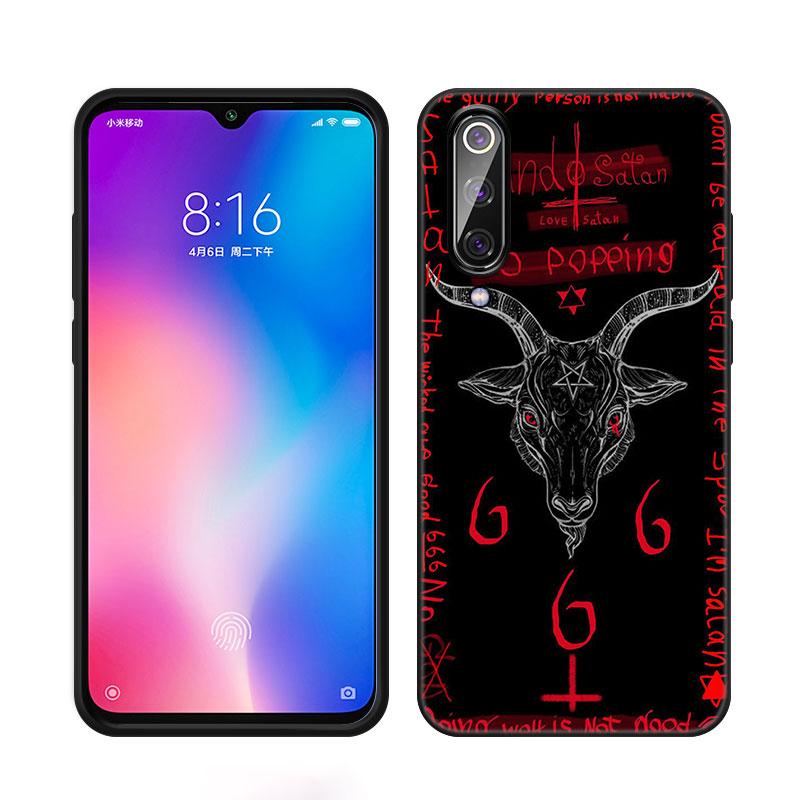 Демонический Сатанинский Страшный Череп Чехол для Телефона Для Xiaomi Mi A2 8 9 SE Note 10 10T 11 12 Lite 9T 11T 12S 12T Pro A3 6X 12X Черная Крышка
