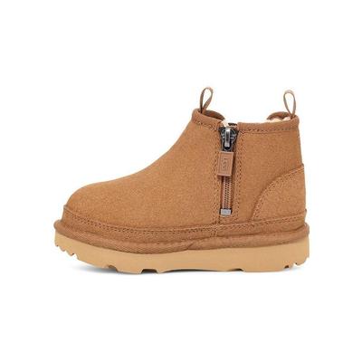 Кожаные повседневные удобные низкие детские ботинки Детские ботинки Каштан 1143706T-CHE