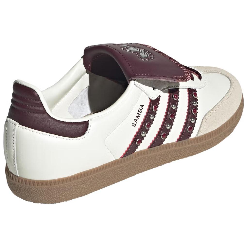 Adidas Оригинальные Samba LT Износостойкие Низкие кеды для скейтборда Унисекс Белые кроссовки JQ9714