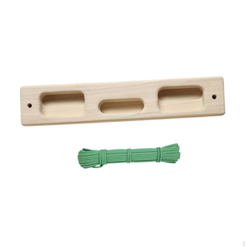 Climbing Hangboard Fingerboard Wooden Hang Board Indoor Forearm Exerciser Finger