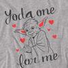 Star Wars Unisex Adult Yoda One For Me Valentine`s Day T-Shirt