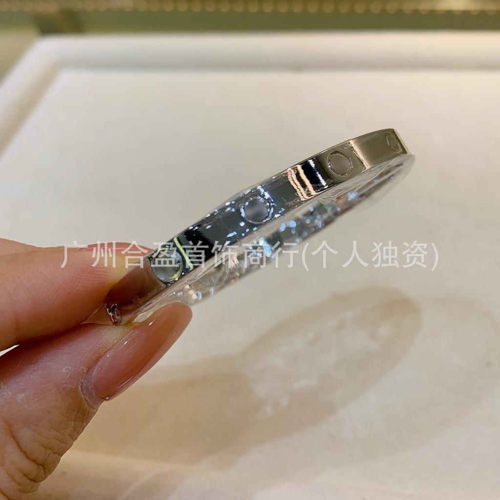 V Gold CNC Высокая Версия Браслет Любовь Узкая Средняя Широкая Версия Новый Женский Толстый Покрытый 18K Розовым Золотом Браслет для Пары