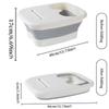 1pc Portable Foldable Foot Bath Basin - Relaxing Foot Spa with Built-in Massager - Deep Soak for Ultimate Comfort