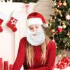 Santa Hat with Beard Christmas Party Santa Claus Costume Kids Adults Santa
