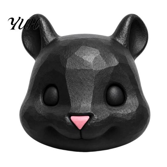 Squirrel Food Dispenser Mouse Head Feeder, Outside Hanging Big Funny Backyard Wildlife Station Animal Face, Feeding for Garden Patio Porch Tree Feeder