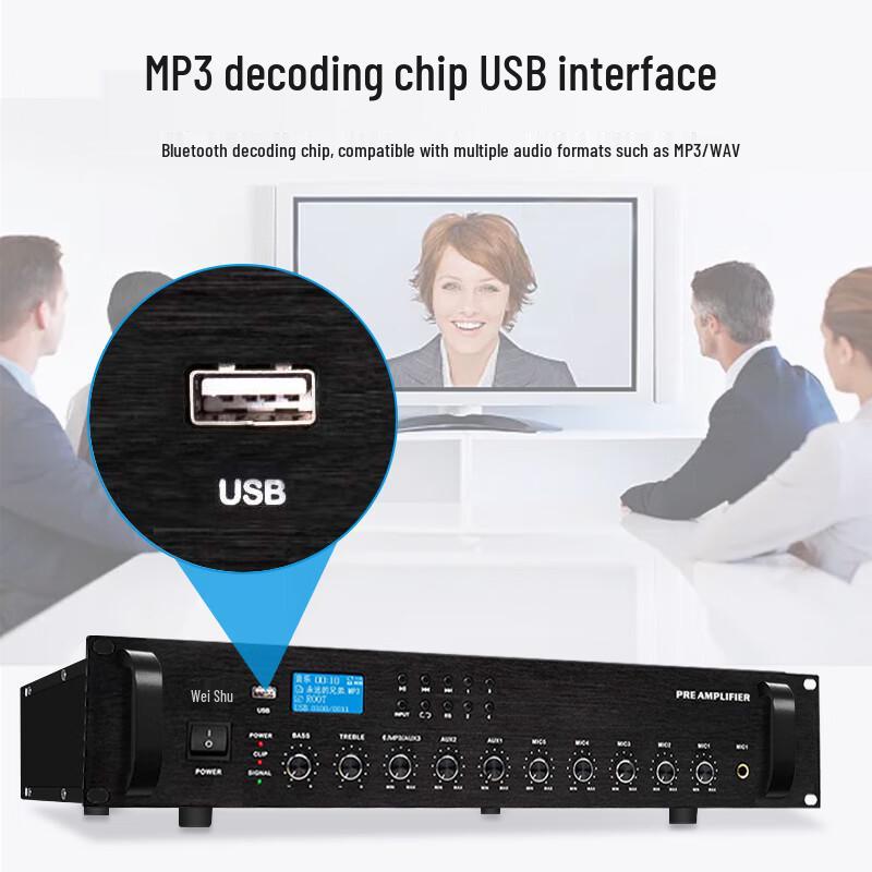 Weishu CA-8032 10-канальный IP-декодирующий терминал для установки в стойку (Китайская версия)