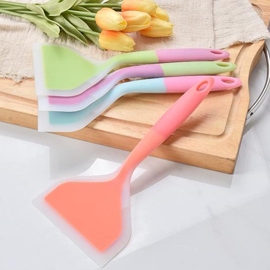 Силиконовая лопатка для стейка, мяса, яиц, скребок для приготовления пищи, антипригарное покрытие, лопатка для блинов, кухонная утварь для выпечки, приготовления пищи, смешивания