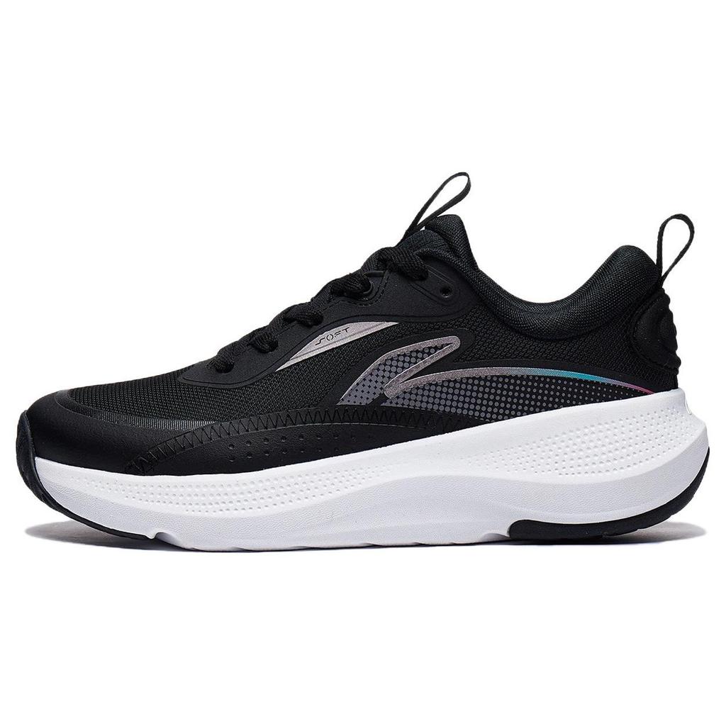 Li-Ning Soft Go Comfortable Versatile Non-Slip Wear-Resistant Low-Top Casual Shoes Women Sneakers Black AGLT180-1