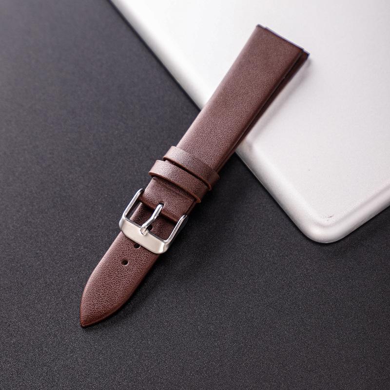 Unisex Genuine Leather Bracelet Strap Wrist Belt With Pin Buckle Watch Band Watch Accessories