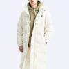 New Balance Uni Active Длинный пуховик из гусиного пуха цвета слоновой кости