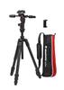Manfrotto befreeGT FB Twist Aluminum Kit Travel Tripod for Photo and with Leveling Carrying and Smartphone Clamp 3-Way Video, Mechanism,