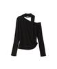 SALON DE YOHN Scarf Off Shoulder T_ 2 Colors