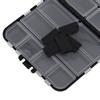 Black 26 Individual Compartments Portable Fishing Baits Durable Plastic Storage Box