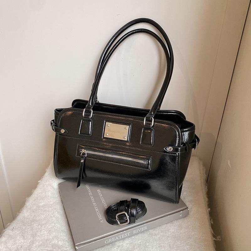 Премиальная сумка-мессенджер для通勤 в ретро-стиле большой вместимости женская новая на плечо сумка-мессенджер рабочая сумка-тоут